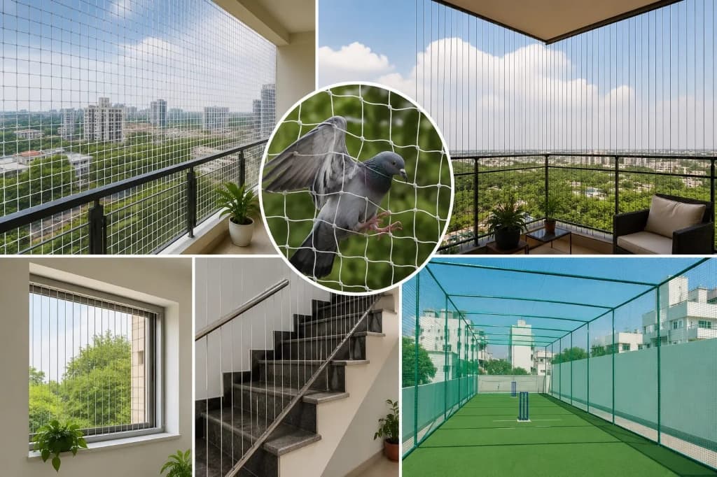 Complete Safety Net & Invisible Grill Installations Showcase